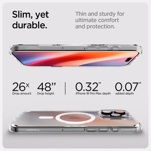 Spigen Чехол Ultra Hybrid "T" Mag совместимый с MagSafe для iPhone 16 Pro белый