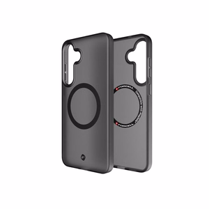 Ümbris jaoks Samsung S25 PLUS Forcell F-Protect Levels Dual Layer 4D technology compatible with Magsafe Military Drop-Test smoky must