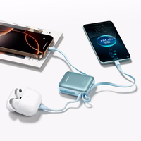 Joyroom JR-PBF27 22.5W 10000mAh Powerbank kahe sisseehitatud kaabliga - kuldne