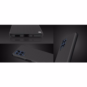 Nillkin Textured Case vastupidav tugevdatud ümbris koos geelraami ja nailonist tagaküljega Samsung Galaxy M53 5G jaoks must