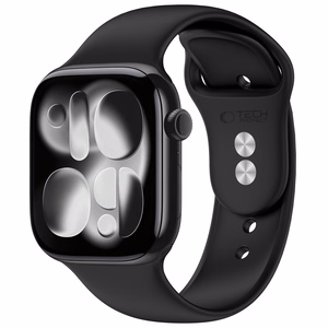 Tech-Protect silikoonrihm Apple Watch 44 / 45 / 46 / 49 mm jaoks, must