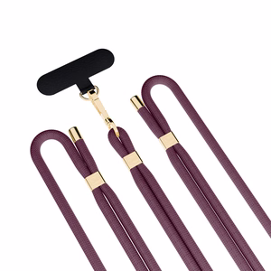 3mk EasyClip Elite telefoni kaelapael, Mulberry (kuldsed detailid)