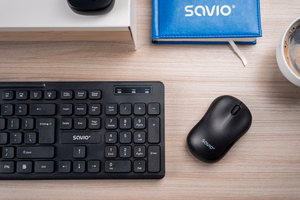 Savio KB-02 klaviatuur kodu/kontor USB QWERTY must