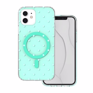 Bubble Dots Mag чехол для iPhone 11, зеленый