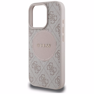 Guess 4G Circle Classic Logo MagSafe iPhone 16 Pro Ümbris - Roosa