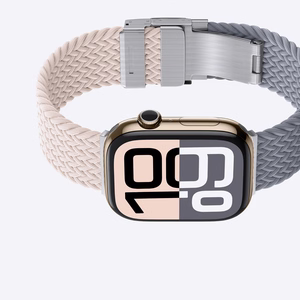 Set of 2 AmazingThing Blend Band jaoks Apple Watch 45/46/49mm - Roosa-Hall/Roosa