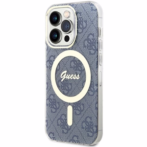 Guess IML 4G MagSafe ümbris jaoks iPhone 15 Pro - sinine