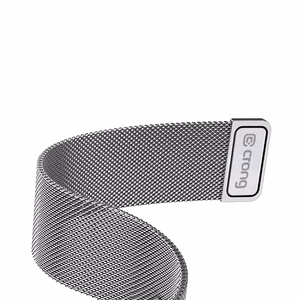 Crong Milano Steel roostevabast terasest rihm Apple Watch 44 / 45 / 46 / 49 mm kellale, hõbedane
