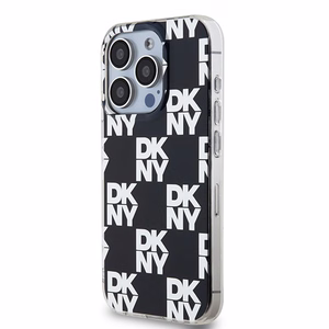 DKNY IML Checkered Mono Pattern ümbris jaoks iPhone 15 Pro Max - must