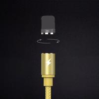 USB Kaabel Remax RC-095i Pruun "Lightning" 100cm (koos removeable magnetic connector)