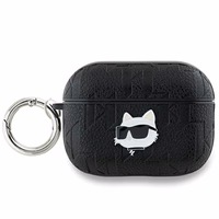 Karl Lagerfeld Monogram Choupette Head ümbris jaoks AirPods Pro 2 - must