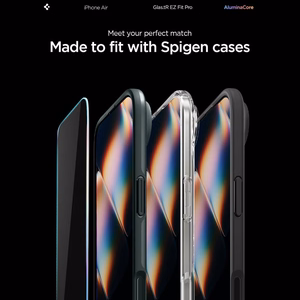 Spigen tempered glassGlas.Tr ”Ez Fit Pro” for iPhone 17 Air Clear