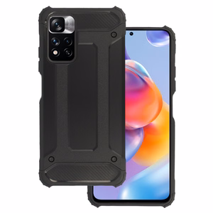 Armor Carbon Ümbris jaoks Xiaomi Redmi Note 11 5G/Note 11S 5G/Poco M4 Pro 5G Must