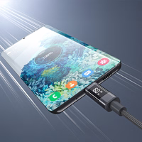 Choetech XCC-1068 PD 60W USB-C - USB-C Cable with Display 1.2 m - Black