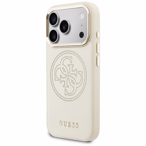 Guess Perforated 4G MagSafe Ümbris for iPhone 17 Pro - beež