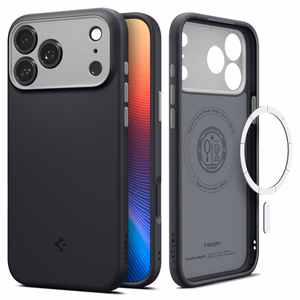 Spigen Nano Pop Mag Чехол совместимый с MagSafe для iPhone 17 Pro Black Sesame