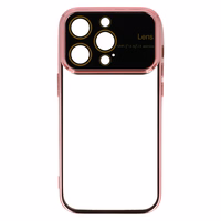 Electro Lens Ümbris jaoks Iphone 13 Pro Rose kuldne