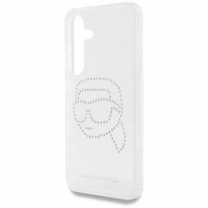 Ümbris Karl Lagerfeld Rhinestones Karl Head Logo Samsung Galaxy S25 läbipaistev