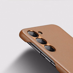 Dux Ducis Grit ümbris jaoks Samsung Galaxy S23+ elegant ümbris made of artificial leather brown