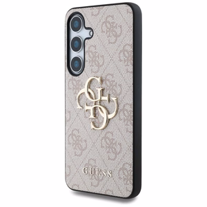 Guess Big 4G Logo Classic Logo Ümbris jaoks Samsung Galaxy S25 Plus roosa
