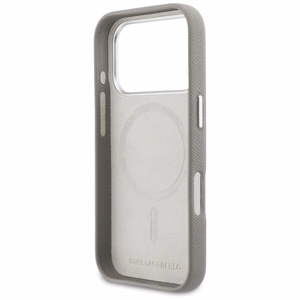 Karl Lagerfeld Karl & Choupette Head Pins Saffiano MagSafe ümbris iPhone 17 Pro jaoks - Hall