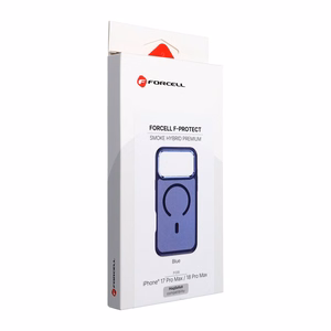 Kaitseümbris seadmele iPhone 18 Pro Max / 17 Pro Max: Forcell F-Protect Smoke Hybrid Premium, MagSafe'iga ühilduv, värv: meresinine