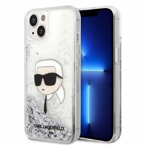 Karl Lagerfeld KLHCP14MLNKHCH iPhone 14 Plus 6.7" hõbedane/hõbedane hardcase Glitter Karl Head