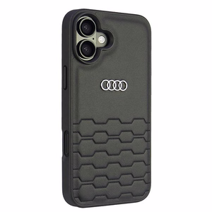 Audi Synthetic Leather iPhone 16 Plus 6.7" must/must hardcase AU-TPUPCIP16M-GT/D2-BK