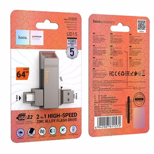 HOCO pendrive USB A + USB C UD15 64GB USB3.2