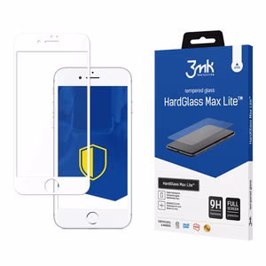 3mk HardGlass Max Lite valge Karastatud klaas jaoks iPhone 7 / 8