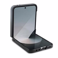 GUESS ümbris jaoks SAMSUNG Z Flip 6 GUHCZF64GMGGR (PU 4G Leather Metal Logo) must