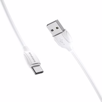 USB kaabel Borofone BX19 USB-A to USB-C 1.0m valge