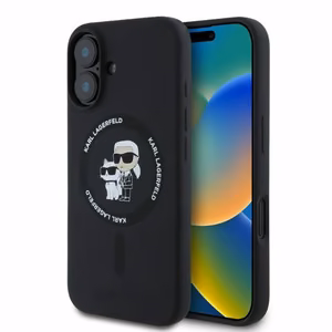 KARL LAGERFELD ümbris jaoks IPHONE 16 compatible with MagSafe KLHMP16SSCMKCRHK (Silicone KC Body Ring) must