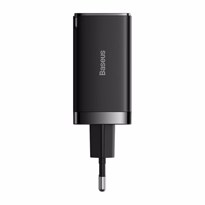 Wall laadija Baseus GaN5 Pro 2xUSB-C + USB, 65W (must)