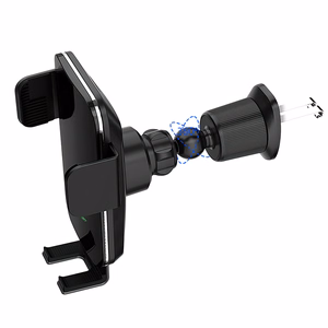 Wozinsky WEDZ-3Y8S clamp car holder with 15W inductive charger for phone on the air vent - black