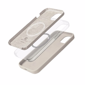 Crong Color Cover Magnetic ümbris seadmele iPhone 14 Plus, MagSafe'iga ühilduv, kivibeež