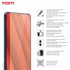 Karastatud klaas 2D ekraanikaitse Samsung Galaxy S24 Plus/S25 Plus jaoks