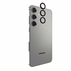 Case-Mate Aluminum Ring Lens Protector kaameraobjektiivide kaitseklaas seadmele Samsung Galaxy S24+, must