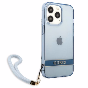 Guess GUHCP13LHTSGSB iPhone 13 Pro / 13 6,1 "sinine / sinine hardcase Translucent Stap