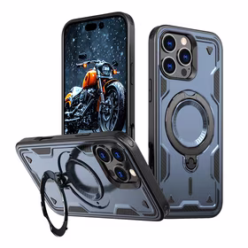Hybrid Armor Trendy Ümbris with MagSafe jaoks iPhone 16 Pro Max - Sinine