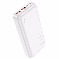 External battery Akupank Hoco J101A PD 20W+Quick Charge 3.0 22.5W 20000mAh valge
