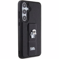 KARL LAGERFELD ümbris jaoks SAMSUNG S24 Plus KLHCS24MGSAKCPK (GRIPSTAND SAFFIANO KC PINS) must