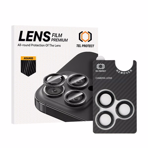 Tel Protect 3D Lens Aramid Series karastatud kaitseklaasid Apple iPhone 18 Pro / 18 Pro Max kaameraläätsedele (3 tk)