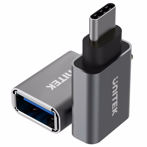 UNITEK Y-A025CGY kaabli liidese adapter USB Type-C USB Type-A Metallik