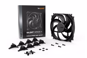 be quiet! SILENT WINGS 4 | 140mm PWM kiire korpuse ventilaator 14 cm must 1 tk
