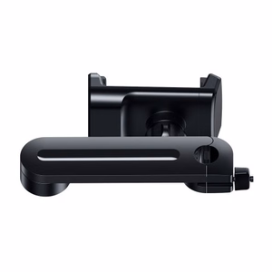 Autohoidja Baseus BackSeat Holder must (juhtmevaba laadimine 15W) (mitte magnetiline / autoistemele)