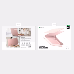 AmazingThing Titan kõva ümbris MacBook Neo 13" jaoks - roosa