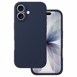 Силиконовый чехол Lite для iPhone 17 тёмно-синий