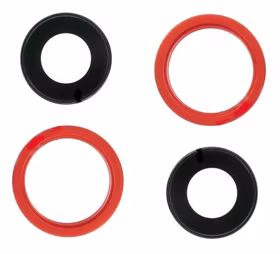 iPhone 13 mini lens jaoks camera koos frame Punane (2pcs) ORG