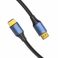 Vention Cotton Braided HDMI-A Male to Male HD Cable 8K 3M sinine Aluminum Alloy Type